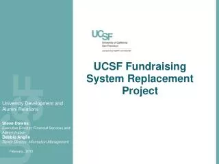 UCSF Fundraising System Replacement Project