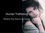 Human Trafficking - slide 1