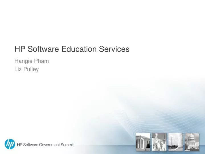 hp software education services