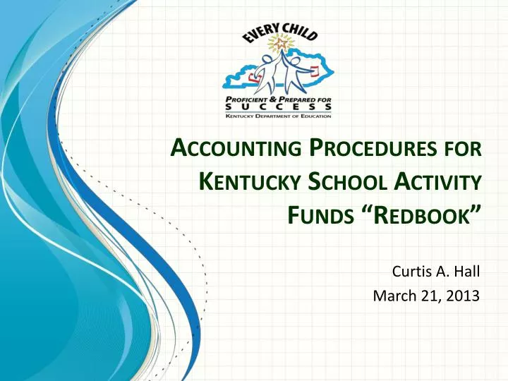 accounting procedures for kentucky school activity funds redbook