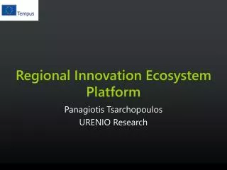 Regional Innovation Ecosystem Platform