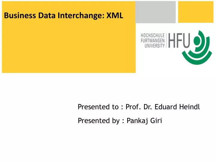 business data interchange xml