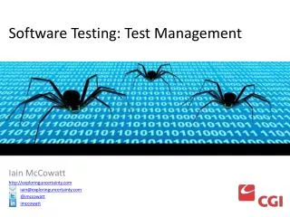 Software Testing: Test Management