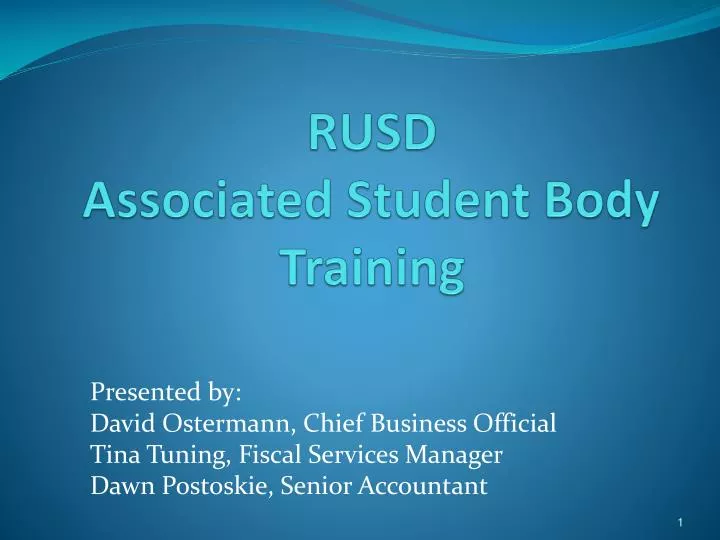 rusd associated student body training