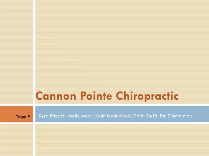 cannon pointe chiropractic