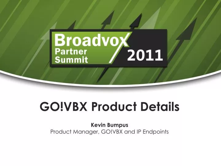 go vbx product details