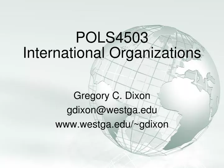 pols4503 international organizations