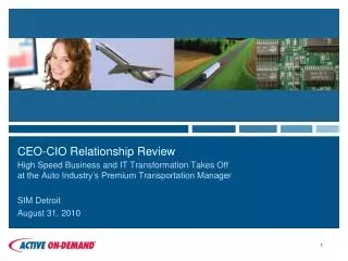 CEO-CIO Relationship Review