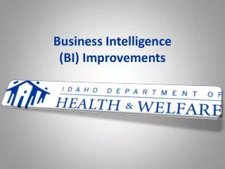 Business Intelligence ( BI) Improvements
