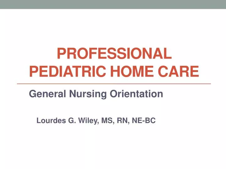 professional pediatric home care