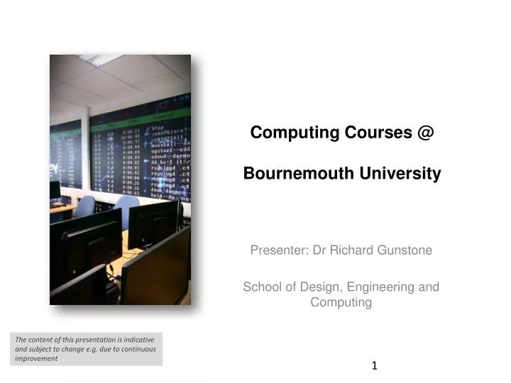 computing courses @ bournemouth university