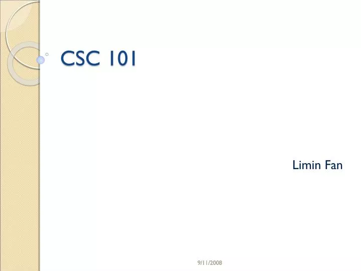 csc 101