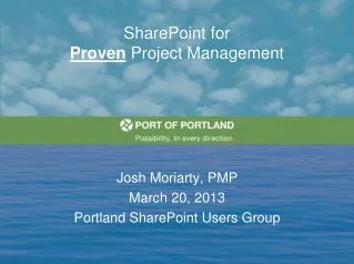 SharePoint for Proven Project Management