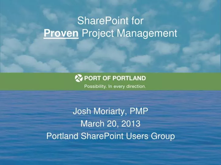 sharepoint for proven project management