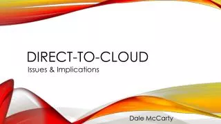 Direct-to-cloud
