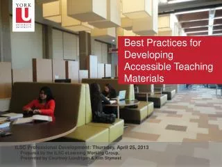 Best Practices for Developing Accessible Teaching Materials
