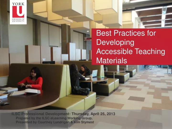 best practices for developing accessible teaching materials