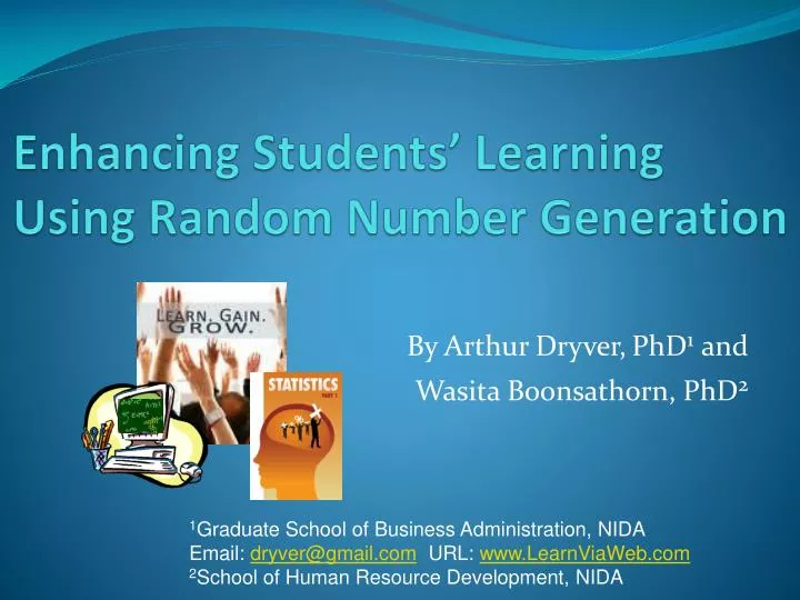 enhancing students learning using random number generation
