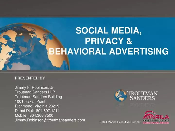 social media privacy behavioral advertising