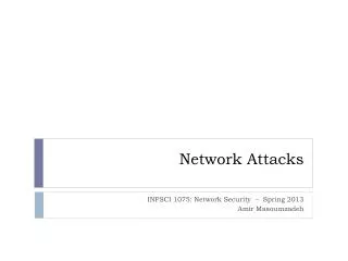 Network Attacks