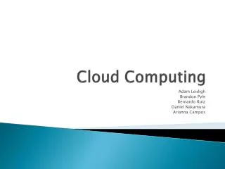 Cloud Computing