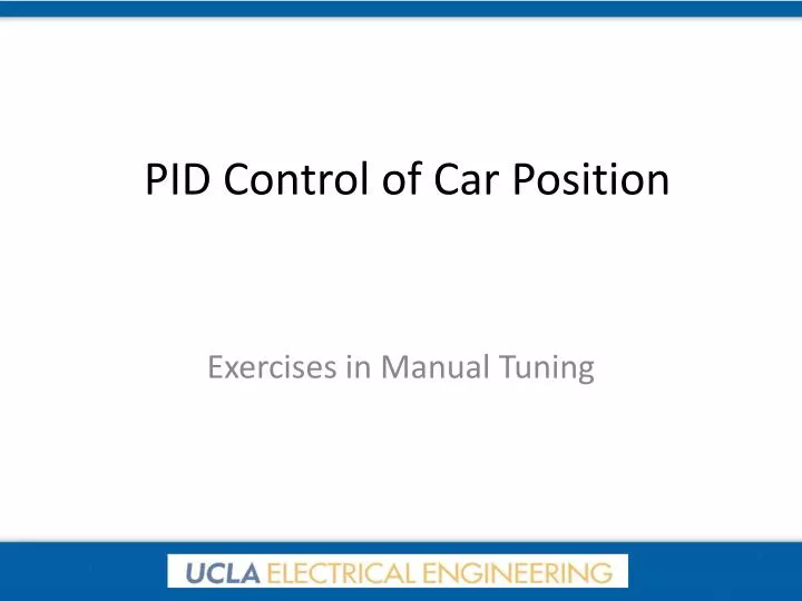 pid control of car position