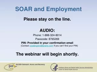 SOAR and Employment