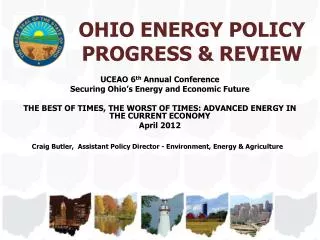OHIO ENERGY POLICY PROGRESS &amp; REVIEW