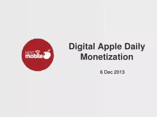 Digital Apple Daily Monetization