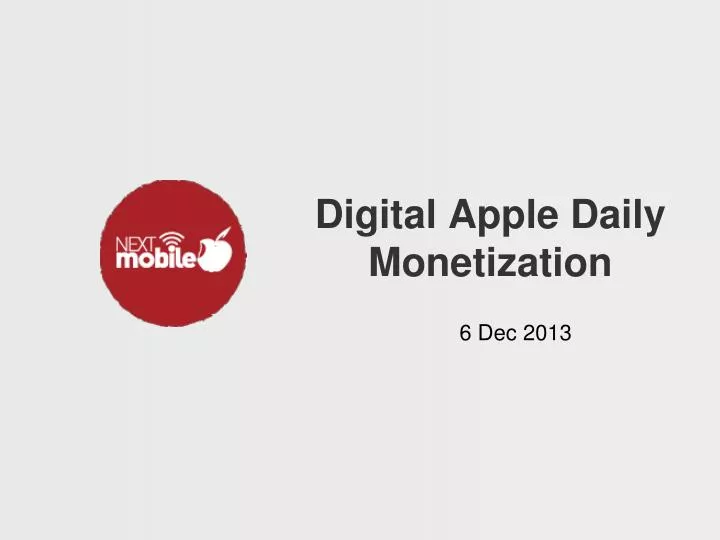 digital apple daily monetization