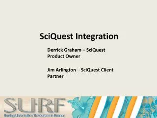SciQuest Integration