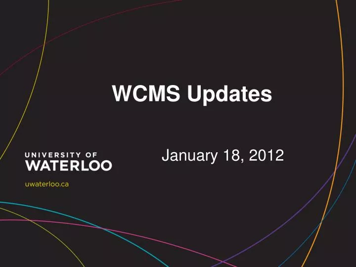wcms updates