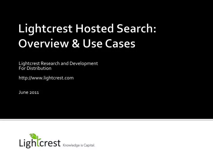 lightcrest research and development for distribution http www lightcrest com june 2011