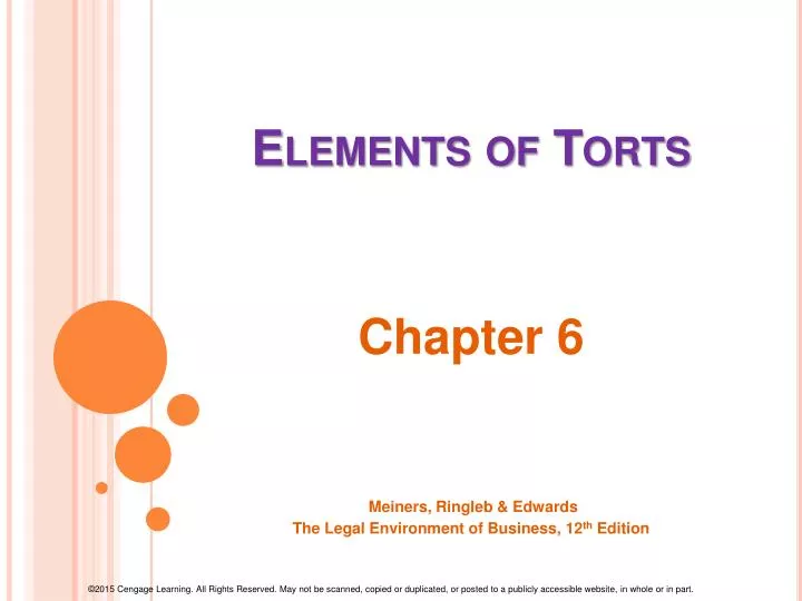 elements of torts