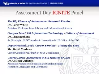 Assessment Day IGNITE Panel