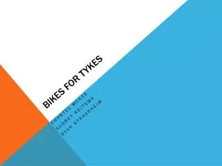 bikes for tykes