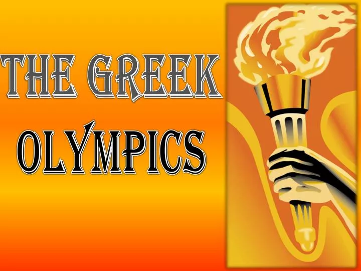 the greek olympics