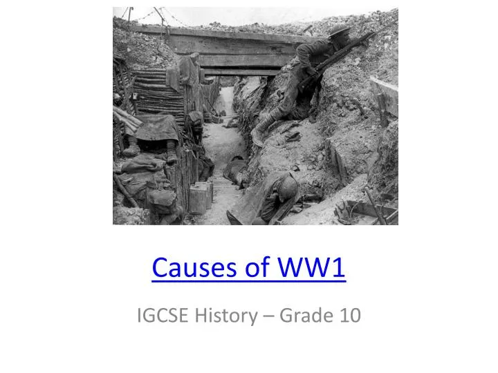 causes of ww1