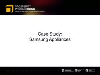 Case Study: Samsung Appliances