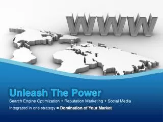 Unleash The Power Search Engine Optimization + Reputation Marketing + Social Media Integrated in one strategy = Domi