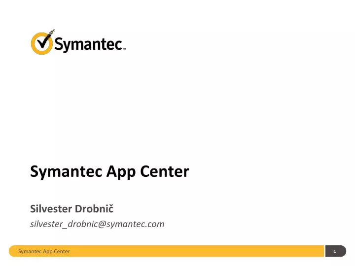 symantec app center