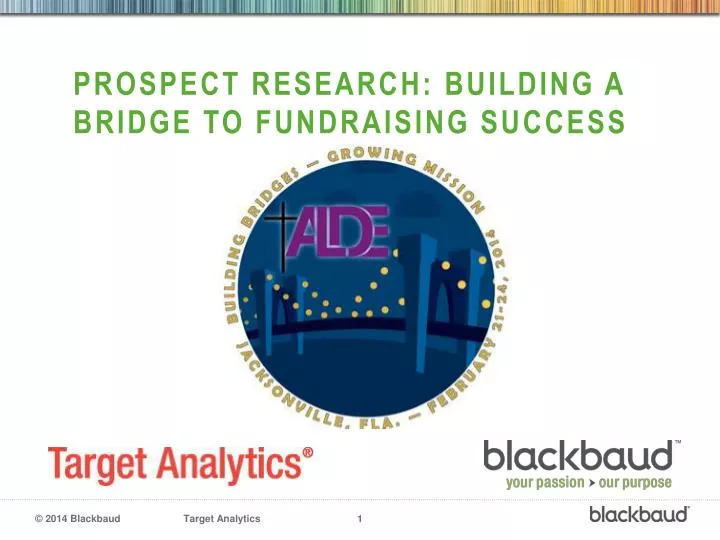 prospect research building a bridge to fundraising success