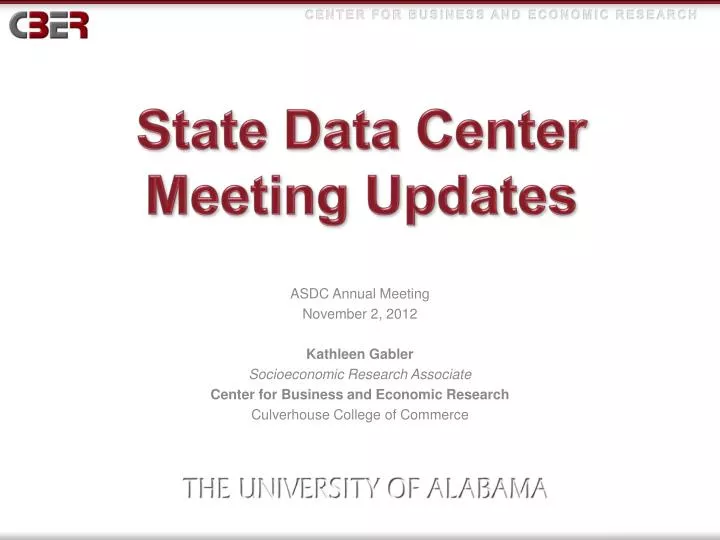 state data center meeting updates