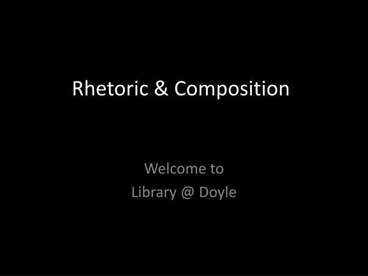 rhetoric composition