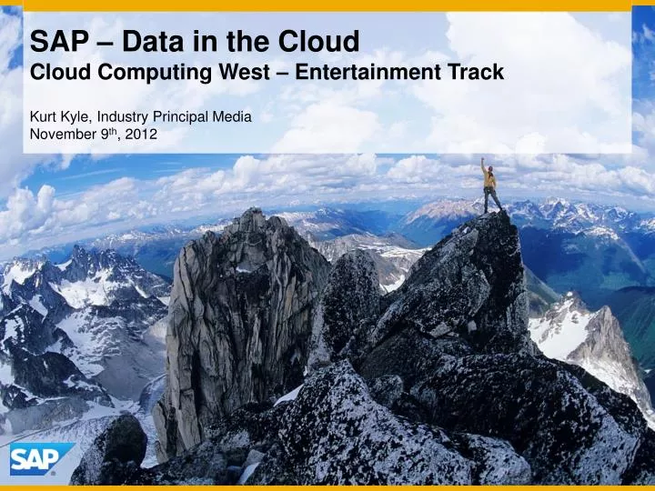 sap data in the cloud cloud computing west entertainment track