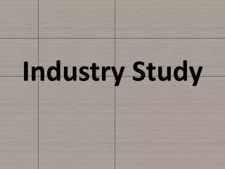 Industry Study