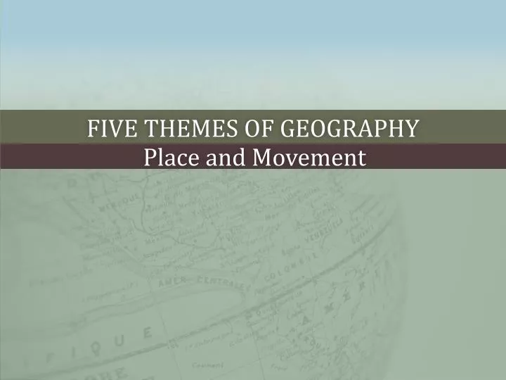 five themes of geography