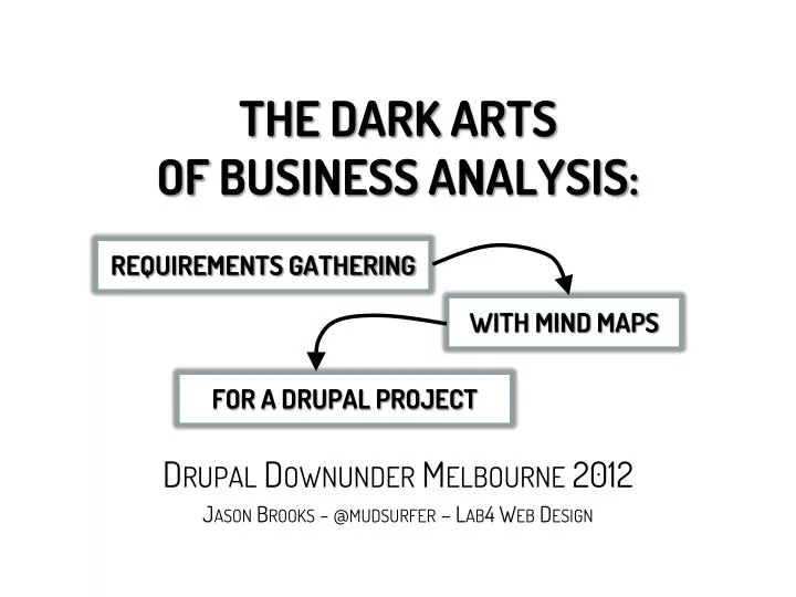the dark arts of business analysis