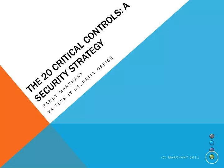 the 20 critical controls a security strategy
