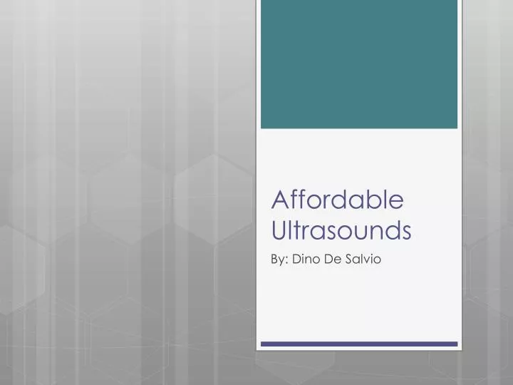 affordable ultrasounds